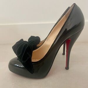 Christian Louboutin Black and Red Stiletto Heels